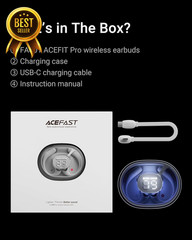 Acefit Pro Open Ear Headphones Night Safety Mode Sports Earbuds Powerful Bass 7.