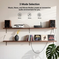 Bluetooth Audio Stereo Amplifier, 200W Dual Channel Mini Hi-Fi Stereo Receive…