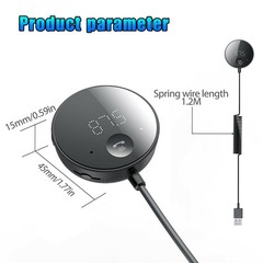 USB Bluetooth 5.0 Wireless Car FM Transmitter Aux Stereo Audio Receiver Adapter