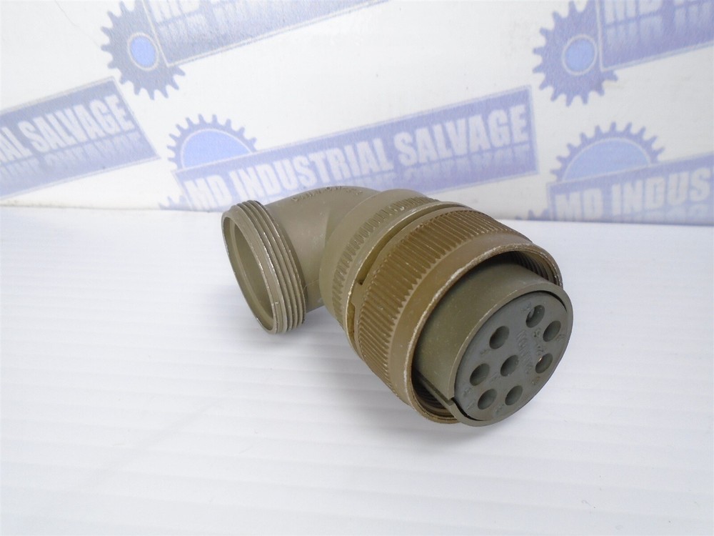 AMPHENOL – PN: MS3108A24-6S – Industrial 8 Pin 90° (F) R Solder Cup MIL-DTL-5015