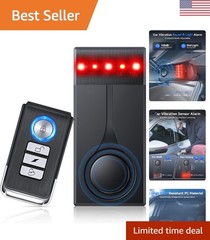 Easy Install 108dB Car Alarm System with Magnetic Mount & Long Battery Life
