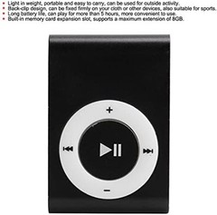 MP3 Portable Music Player Mini MP3 Back Clip Player Durable with Memory Card …