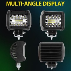 10X 4 Inch LED Work Cube Light Bar Pods fog Lamps for Pickup SUV UTV 4WD offroad