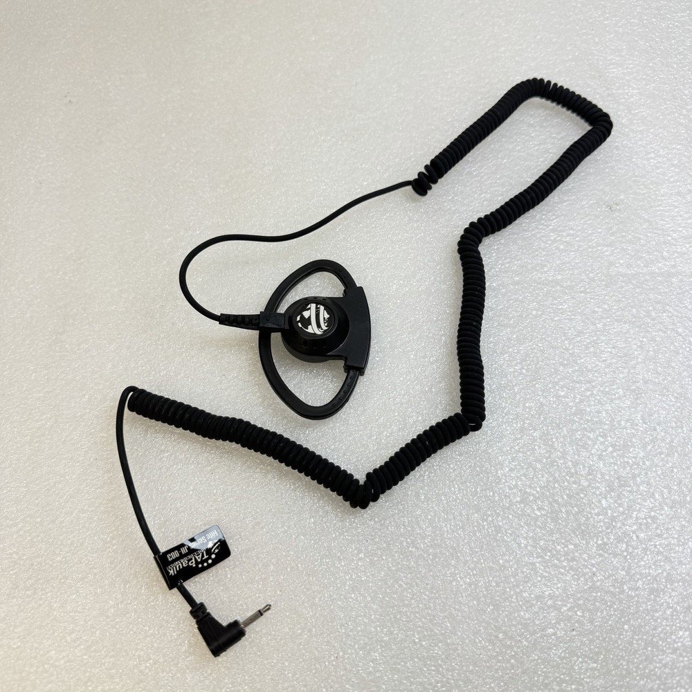 2.5mm Coiled Listen Only Adjustable D-Style Earpiece for Speaker Mic JH-003-D
