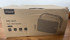 Inwa MZ-621 2-Pack Wireless Portable Speakers w/ Remote, White/Black 40W