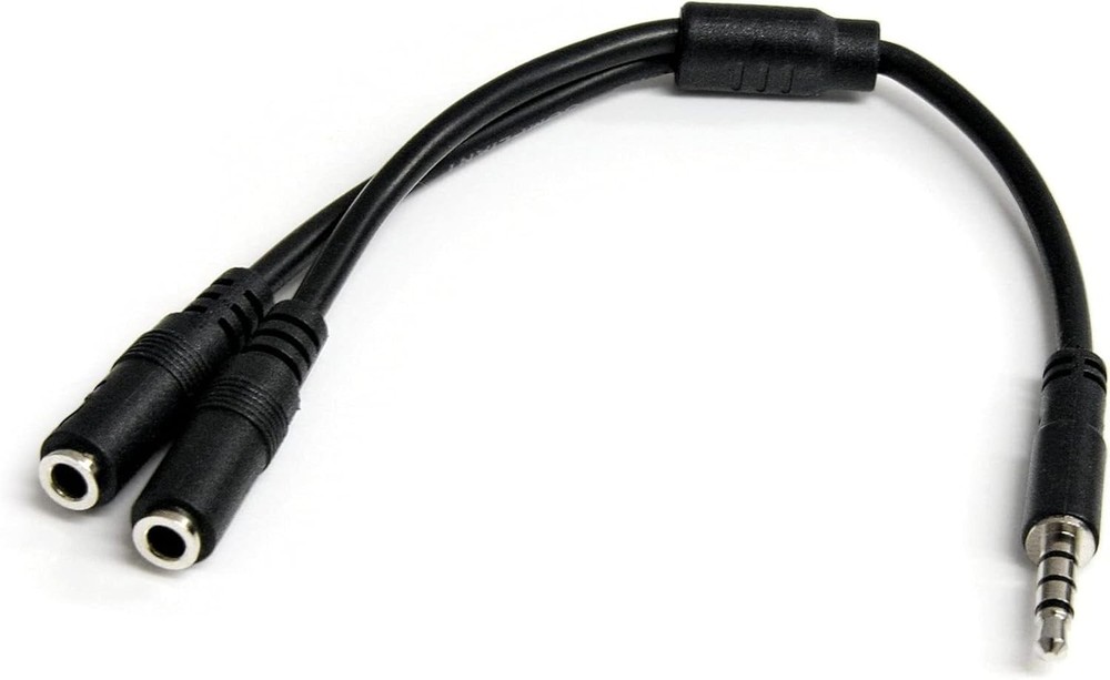 StarTech.com Headset Adapter, Microphone and Headphone Splitter – 3.5mm