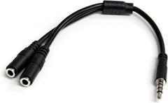 StarTech.com Headset Adapter, Microphone and Headphone Splitter – 3.5mm