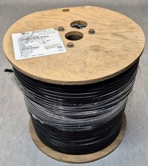 Amphenol RG6 Coaxial Cable 1000ft Trishield 18AWG Black 006277V14BK031SFTDR1