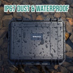 INNVO Starlink Mini Gen 4 Case – IP67 Waterproof 17 x 14 x 6 inches, Black