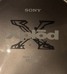 Sony Xplod Sub Speaker 10” Vintage Crunch Powerstation Enclosed LED LIGHT UP BOX