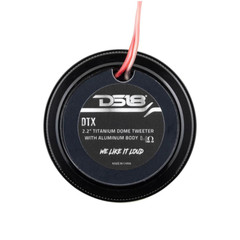 DS18 DTX 2.2″ 60W Peak 4-Ohms Car Audio Titanium Dome Tweeter w/ Aluminum Body