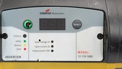 12-110-1800 COOPER BUSSMANN 2017 Power Inverter 1800 Watt 20Amp 12VDC to 120V AC