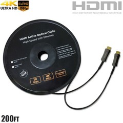 200FT HDMI AOC Cable Active Fiber Optic HDTV 4K 60Hz 18Gbps HDR ARC HDCP 2.2