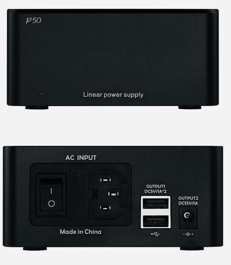 Topping P50 Linear AC/DC Power Supply Adapter for Hifi Audio 5V 1a 15V 1a Ultra