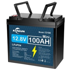 2/3/4 Pack 12V 100Ah LiFePO4 Lithium Battery, Built-in 100A BMS, for Golf Cart