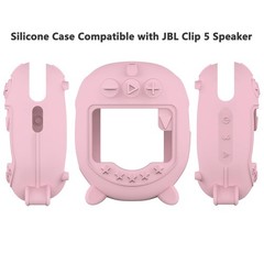 Silicone Cover and Hard Carrying Case for JBL Clip 5 Portable Bluetooth Speaker,