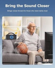 Wireless TV Speaker, Portable TV Audio Amplifier with Voice Clarifying Mode, …