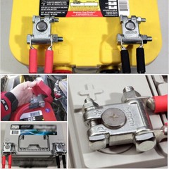 8 PACK Top Post Battery Terminal Connectors End Positive and Negative W/ Covers