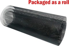 47 x 15.7 inches Car Grill Mesh Sheet, Black Painted Aluminum Alloy Multi-fun…