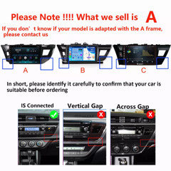 Apple Carplay For Toyota Corolla 2014-2016 Android 15 Car Stereo Radio GPS WIFI