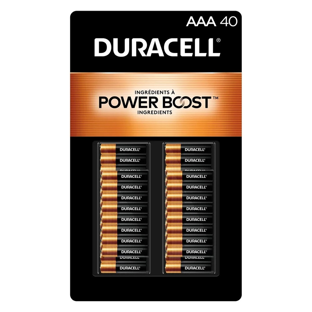 Duracell Coppertop Alkaline AAA Batteries 40 count