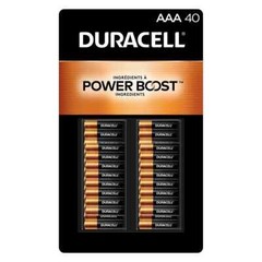 Duracell Coppertop Alkaline AAA Batteries 40 count