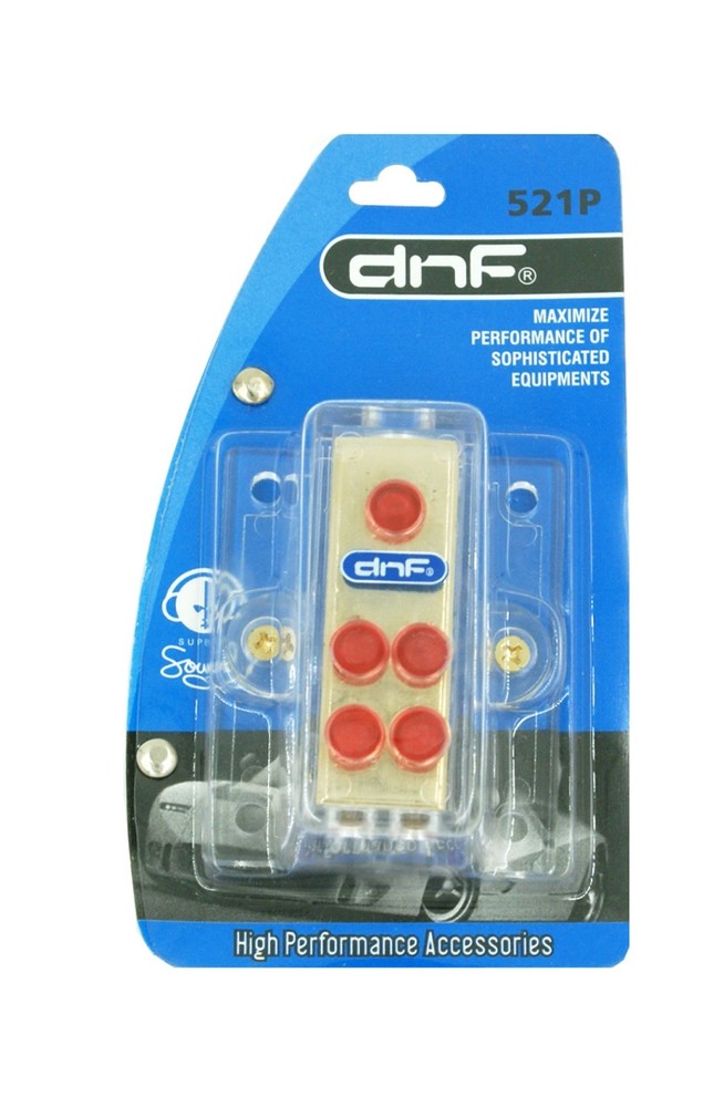 DNF 1 IN 4 OUT POWER DISTRIBUTION BLOCK 4 GAUGE AWG 8 AWG HEAVY DUTY 12-VOLT