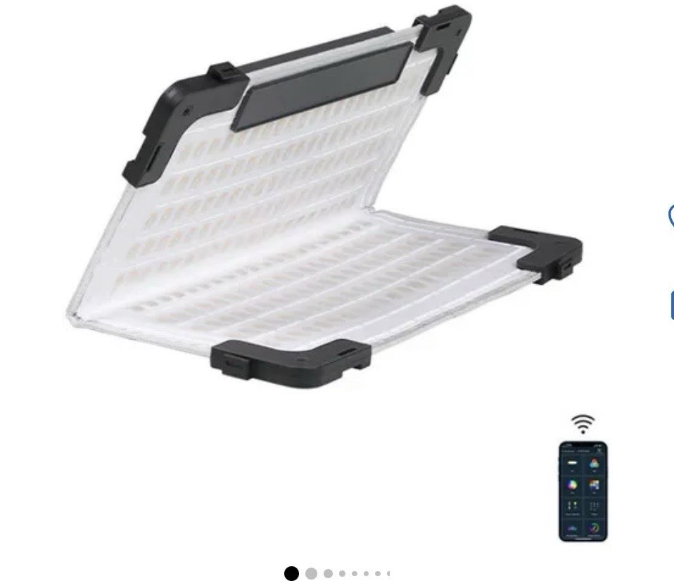 GVM GVM-B100C 100W RGB Bi-Color LED Continuous Video Light, App Control