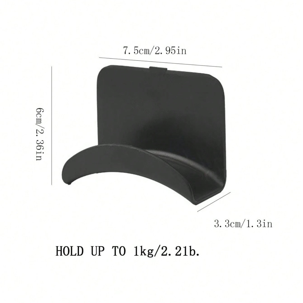 Wall-Mount Headphone Hanger Hook Adhesive No-Drill Gaming Headset Stand Hat Rack