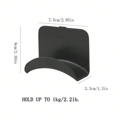 Wall-Mount Headphone Hanger Hook Adhesive No-Drill Gaming Headset Stand Hat Rack