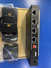 HDMI Extender Splitter Up to 165ft 1 in 4 Out Over Cat5e or 6 or 7 Repeater B…