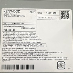 Kenwood DNX893S Excelon Stereo With Apple CarPlay And Bluetooth
