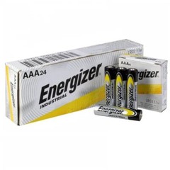 Energizer EN92 Industrial Alkaline Batteries, AAA, 24 Batteries/Box