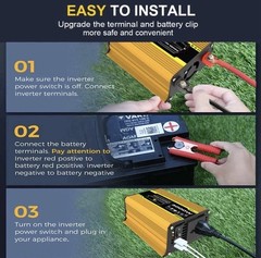 USB Car-Inverter Dual Car Voltage Transformer 3000W DC 12V To AC 110/220V