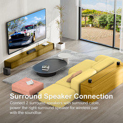 ULTIMEA Aura A30 5.1 Virtual Surround Sound Bar w/ Subwoofer & Surround Speakers