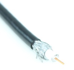 500ft RG6/18AWG 6G-SDI (4K) Bulk Coax HD Video Cable 6Ghz Black
