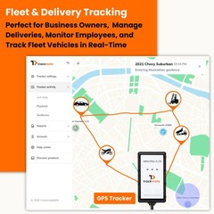 GPS Tracker 4G LTE 3.4×2.2×0.5in Remote Killswitch for Vehicles – Real-Time