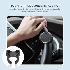 Compact Wireless Music Control Button for iPhone, Android, and Car Audio Systems