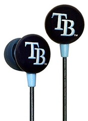 iHip Tampa Bay Rays 3.5mm Connector Cushion Earphones iPod/iPhone NEW