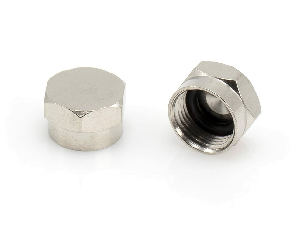 Coaxial F Cap (F81 Cap) Weather Cap – Protects Female Connection – 4 pack