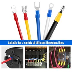 1200PCS Assorted Insulated Electrical Wire Terminals Crimp Connectors Spade Kit