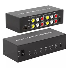 RCA AV to HDMI Converter 4 in 1 out 1080P For TV Audio Video Composite Switcher