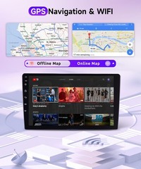 9″ Touch Wireless Carplay Android Auto Stereo for 2009-2012 Ford F150 SVT Raptor