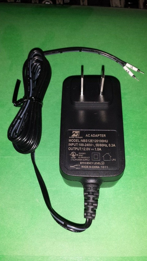 AC-DC Adaptor 12vdc 1a 12v 1 amp UL Listed Power Supply