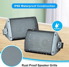 4*STUDIOFINIX 6.5″ Outdoor Bluetooth Speakers 800W Waterproof for Deck Patio
