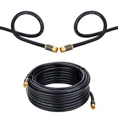 RG6 Quad Shield Coaxial Cable Extension TV Antenna Satellite Cord 3ft-100ft Lot