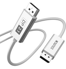 DisplayPort 2.1 Cable Fiber Optic 50ft[16K@60Hz,8K@120Hz,4K@240Hz]40Gbps Gaming