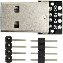 10 PCS USB 2.0 Type A Male To DIP Breakout Board Adapter 4 Pin 2.54mm Pitch