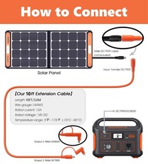 20FT Cable for Power Station EB3A/EB70/EB70S,GRECELL 288Wh Solar Generator 300W