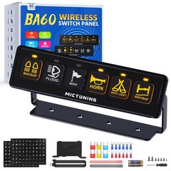 6 Gang Wireless Switch Panel ON-Off Flashing Remote Circuit Control Relay Box